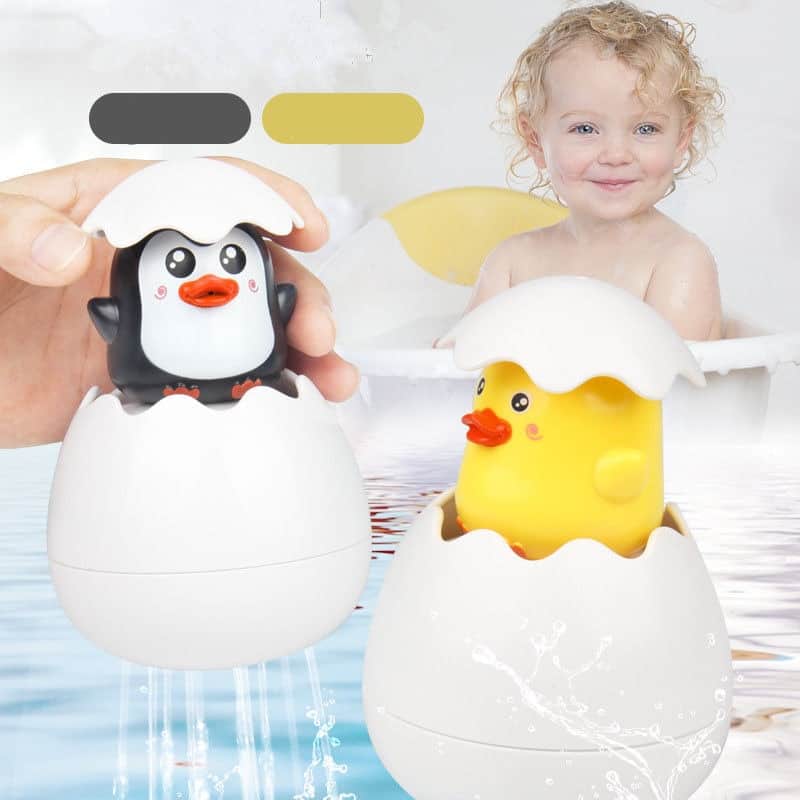hatching easter egg bath toy