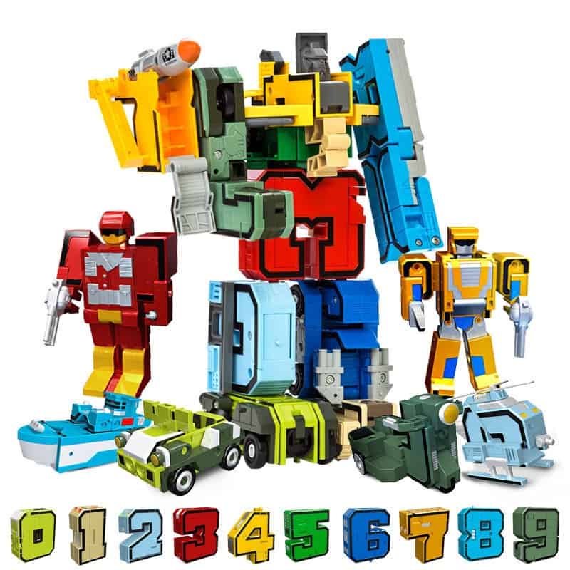 Number Transformer Toy Mustela Baby