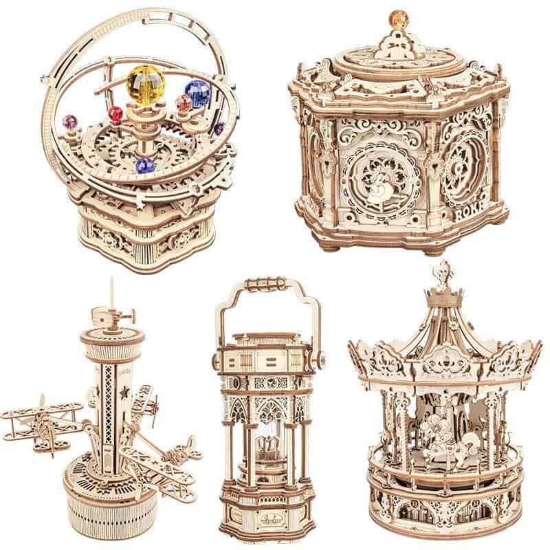 3D Wooden Puzzle Music Box Mustela Baby   60294 C7c458 